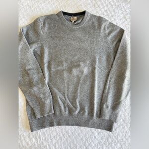 Faherty Gray Crew Neck Sweater